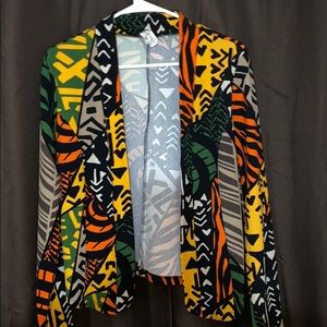 Tribal print blazer szlarge